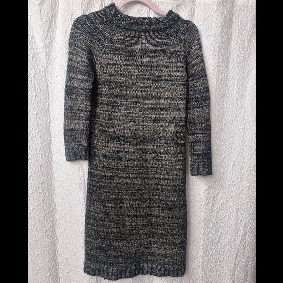 ZaraKnit Dark Grey Marled Sweater Dress - Picture 2 of 4